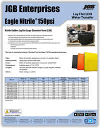 JGB Eagle 150psi Nitrile® Layflat Hose