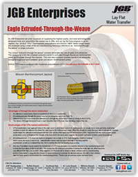 JGB Extruded-Through-the-Weave Technology - Lay Flat Water Transfer
