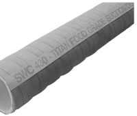 SWC430 Corrugated Food Hose - White Nitrile Tube SWC430 Corrugated Food Hose - White Nitrile Tube