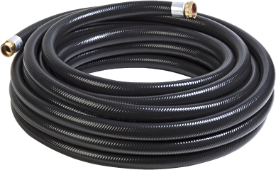 Kuri Tec HS2163HDW Series Black Contractors PVC Water Hose Assembly