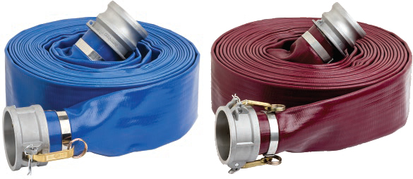 PVC Layflat Hose Assemblies with Aluminum Quick Couplings PVC Layflat Hose Assemblies with Aluminum Quick Couplings