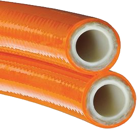 PIRANHAFLEX Series PF628NCTL Polyester Tube / Orange Cover Non-Conductive 100R8 Twin Line Hoses PIRANHAFLEX Series PF628NCTL Polyester Tube / Orange Cover Non-Conductive 100R8 Twin Line Hoses