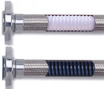 PTFE Flare-Seal Seamless Convoluted - 316 Stainless Steel Braid SCWV-FS and SCBV-FS PTFE Flare-Seal Seamless Convoluted - 316 Stainless Steel Braid SCWV-FS and SCBV-FS