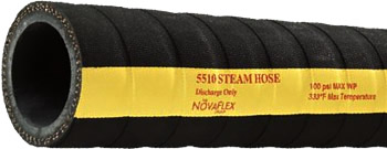 5510 Black Low Pressure Conductive Steam Hose 100psi