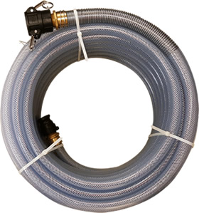 Clear Braid Hydro-Seeding Hose Assembly - Hydro-Seeding Hose Assemblies