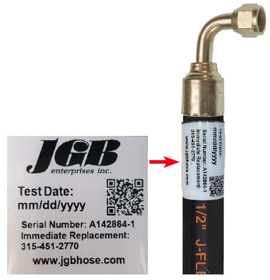 The Assembly Identification Label - Hose Tracking System (HTS) - JGB Enterprises, Inc.