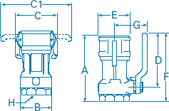 Dimensions D2000 Actuator Series