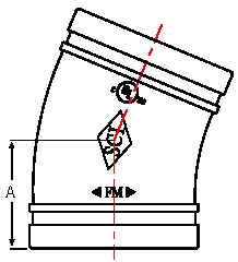 22.5 Elbow Standard Radius