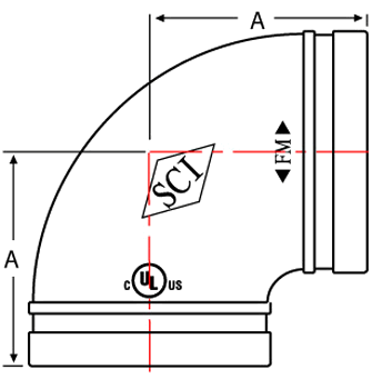 Cooplok 90 Degree Elbow Short Radius