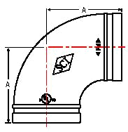 Cooplok 90 Degree Elbow Standard Radius