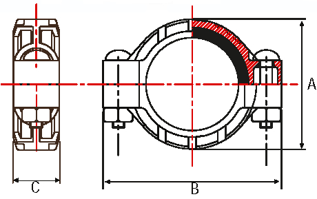 Cooplok Standard Weight Flexible Coupling with Triple Seal Gasket