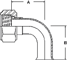 90 Degree Female Weld End Fitting