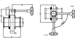 Butterfly Valves Infinite Position Handle