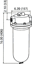 Wilkerson Heavy Duty Modular Coalescing Filter - SCFM 741