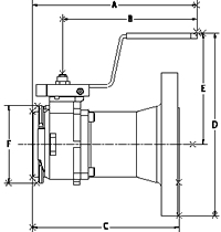 Epsilon ADAPTOR HALF FLANGED DIN PN40