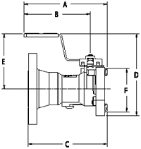 Epsilon COUPLER HALF FLANGED DIN PN40