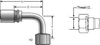 Brass Field Attachable Coupling for Lock-On Coupling