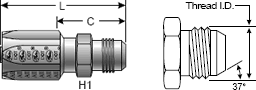 Field Attachable for C5C, C5D & C5M Hose