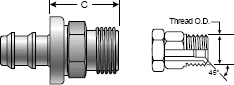 Brass Field Attachable Coupling for Lock-On Coupling