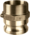 Part F Male Adapter x Male NPT - Brass