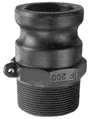 Part F Male Adapter x Male NPT - Polypropylene