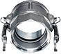 Part D Female Couplers - 316 SS Weld Couplings