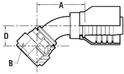 JIC Female 45° Elbow