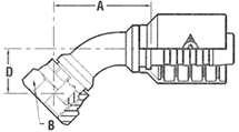 BSP Female 45° Elbow