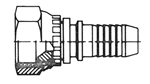 Female BSP Swivel / British Braided Hose Inserts