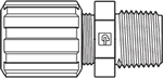 PFA Compression Fittings / Male Adapter
