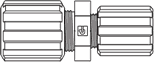 PFA Compression Fittings / Reducing Union Connector