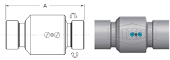 Single Plane V-Ring Style 20 (Female NPT x Female NPT)