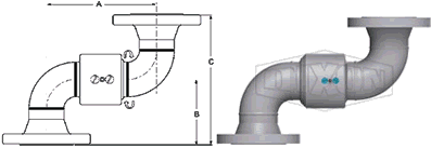 Single Plane O-Ring Style 40 (150# ASA Flange x 150# ASA Flange)