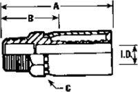 MALE PIPE RIGID BRASS 