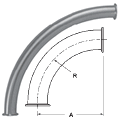 Clamp Long Radius 90° Sweep Elbows - B2SXLMP