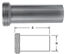 Threaded Bevel Seat Tygon Hose Adapters - 15AHT