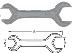 Two Sided Aluminum Hex Wrench - 25H