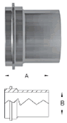 John Perry Plain Long Weld Ferrules - L14AJP