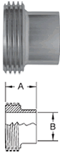 John Perry Threaded Long Weld Ferrules - L15AJP