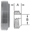 John Perry Threaded Short Weld Ferrules - 15TRFJP