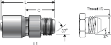 Gates 1¼ Inch Special One-Piece Couplings - Male JIC 37° Flare