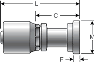 Gates 1¼ Inch Special One-Piece Couplings - Code 61 O-Ring Flange