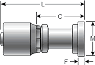 Gates 1¼ Inch Special One-Piece Couplings - Code 62 O-Ring Flange