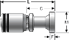 Gates Caterpillar Style O-Ring Flange (for SAE100R13)