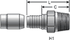 Gates C14 Male Pipe Coupling