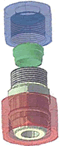 Malone / Tube Reducer / Swivel without O-Ring