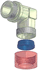 Malone / Male BSPP to Tube 90 Degree Elbow