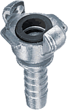 Two Lug Zinc-Plated Hose End Coupling - Cast Steel