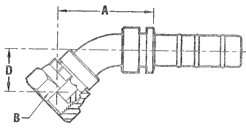 BSP Female 45° Elbow