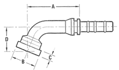 Supercat Flange 67° Elbow One-Piece